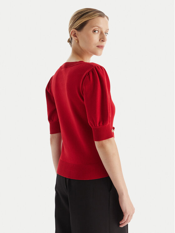 Fracomina Fracomina Pulover FR25WT7019K55601 Rdeča Slim Fit
