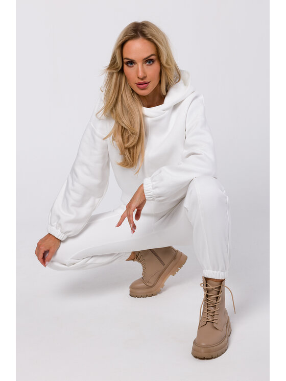 Made of Emotion Made of Emotion Felpa M759 Écru Modern Fit