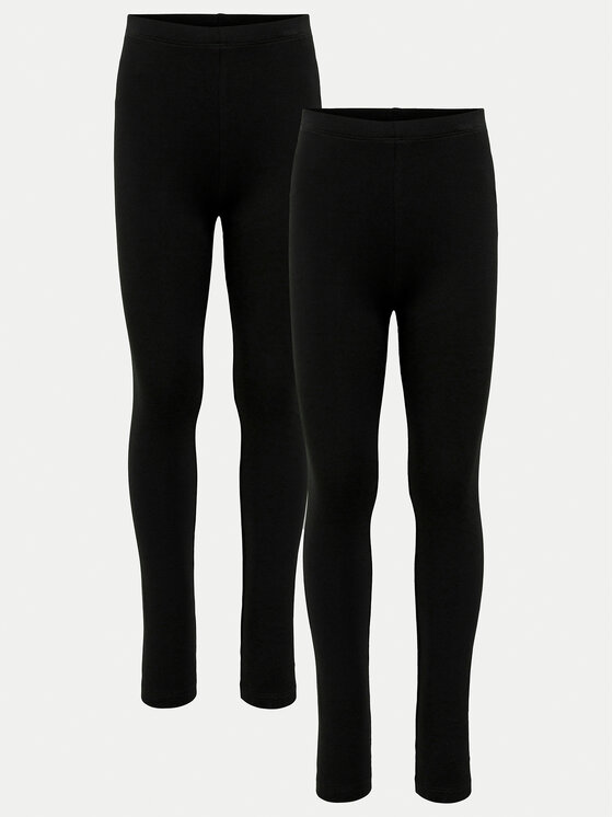 Kids ONLY Kids ONLY 2er-Set Leggings 15333816 Schwarz Slim Fit