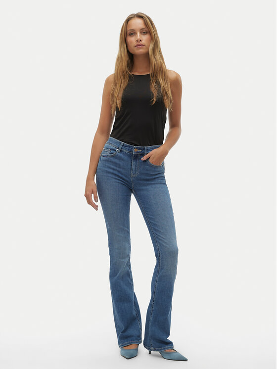 Vero Moda Vero Moda Farmer Flash 10302478 Kék Flared Fit