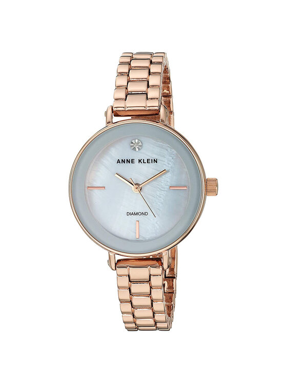 Anne Klein Anne Klein Zegarek AK-3386LGRG Różowe złoto
