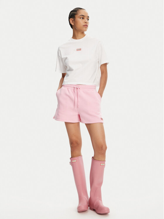 Hunter Hunter Tricou Abby HARW0059251 Alb Boxy Fit
