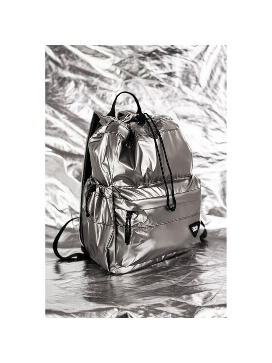 Himawari Himawari Plecak No. 61 Silver mini Srebrny