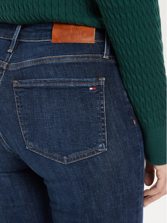 Tommy Hilfiger Tommy Hilfiger Džinsai Como WW0WW42485 Tamsiai mėlyna Skinny Fit