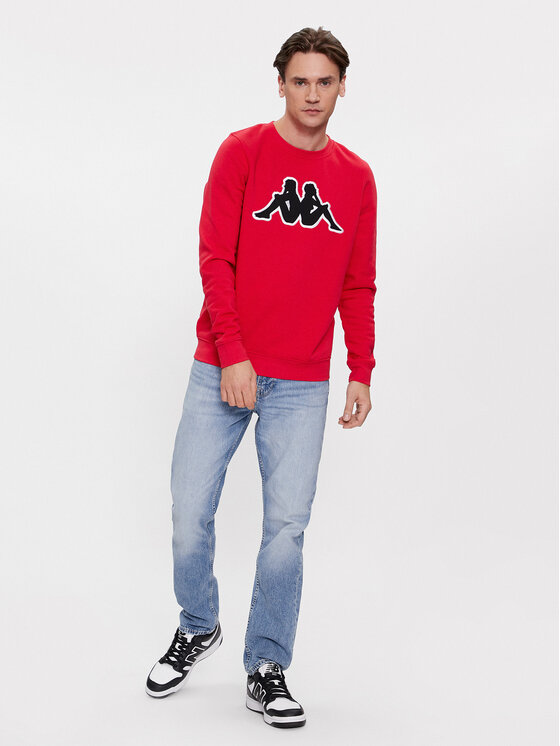 Kappa Kappa Pulóver Airvit 3032BZ0 Piros Regular Fit