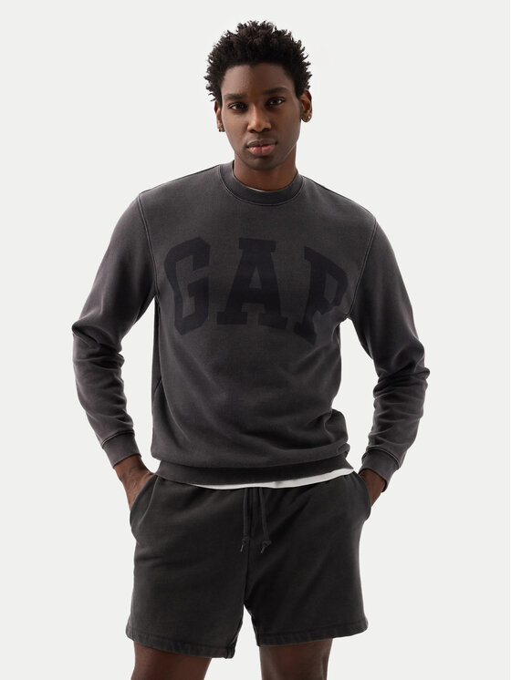 Gap Gap Світшот 881252-00 Чорний Relaxed Fit