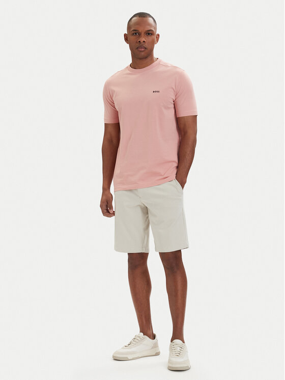 BOSS BOSS Marškinėliai 50506373 Rožinė Regular Fit