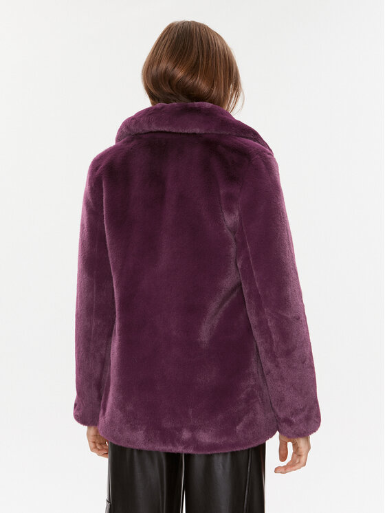 Guess Guess Pelzmantel Corinne W3BL57 WFSI0 Violett Regular Fit