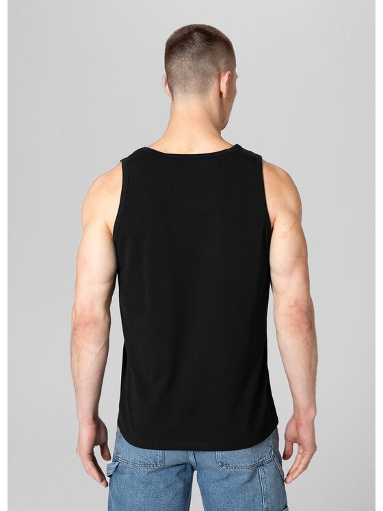 PITBULL PITBULL Tank top Tank Czarny Regular Fit