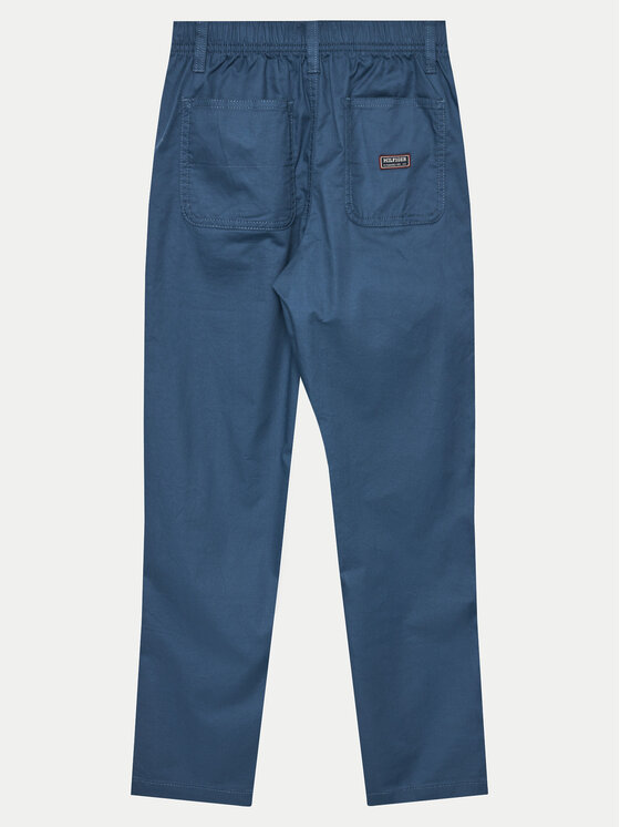 Tommy Hilfiger Tommy Hilfiger Spodnie materiałowe Monotype KB0KB09146 Niebieski Regular Fit