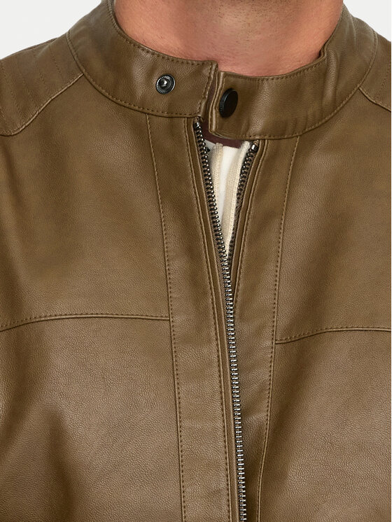 Only & Sons Only & Sons Jakna iz umetnega usnja Mike 22012339 Rjava Regular Fit