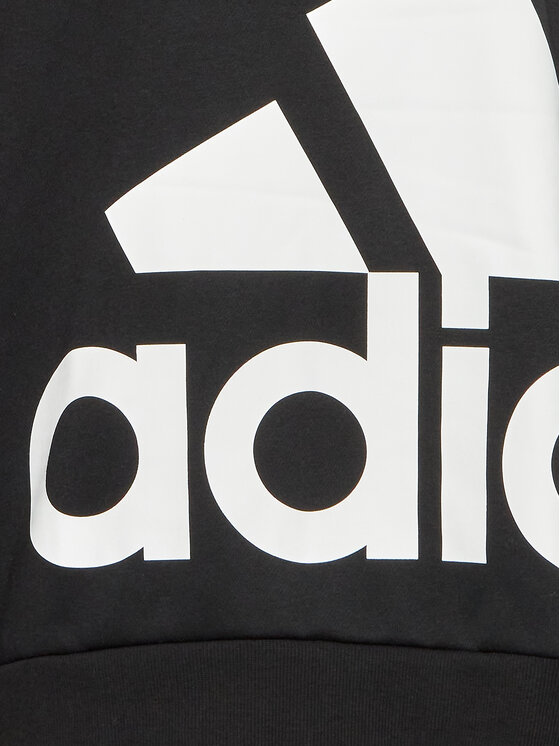 adidas adidas Bluză Essentials Giant Logo HL6925 Negru Loose Fit