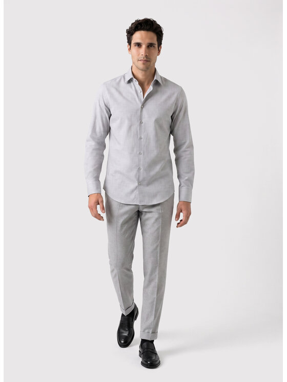 Pako Lorente Pako Lorente Koszula P26WP-1X-018 Szary Slim Fit