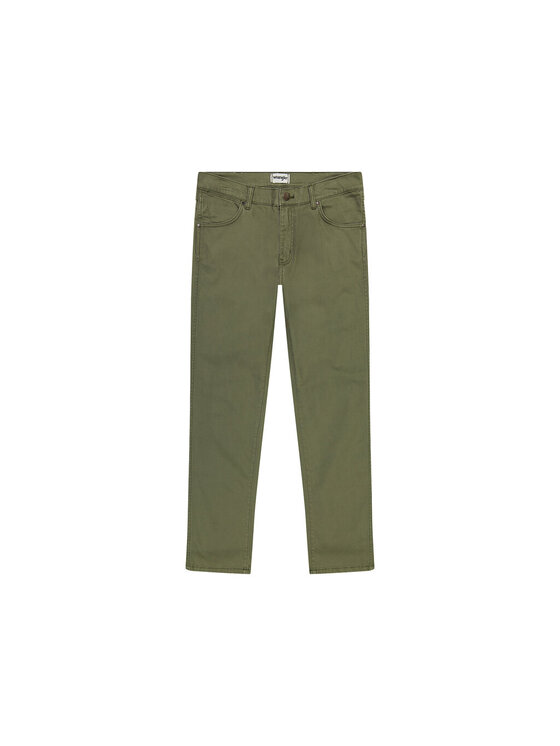 Wrangler Wrangler Spodnie materiałowe LARSTON Zielony Regular Fit