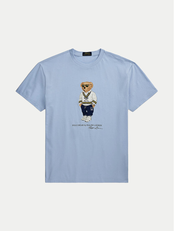 Polo Ralph Lauren Polo Ralph Lauren T-Shirt 710973137001 Γαλάζιο Slim Fit