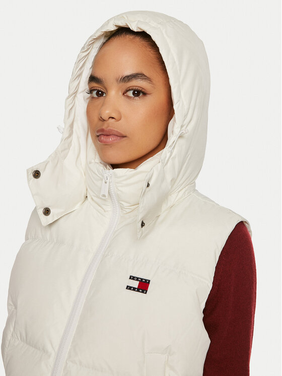 Tommy Jeans Tommy Jeans Bezrękawnik Alaska DW0DW18611 Biały Cropped Fit