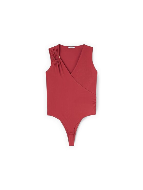 Motivi Motivi T-shirt G019W003693N016 Rosso Slim Fit