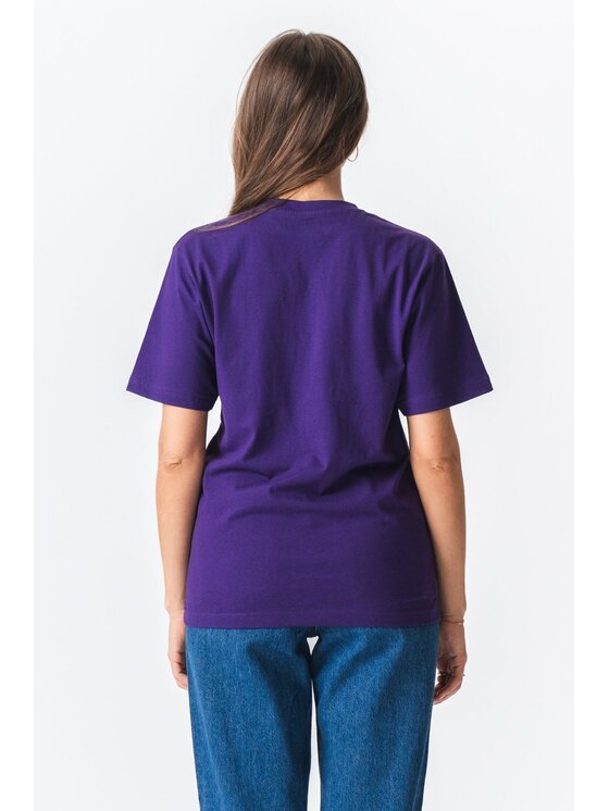 TeeShoppen TeeShoppen T-Shirt 'Oversized Collection' Fioletowy Oversize