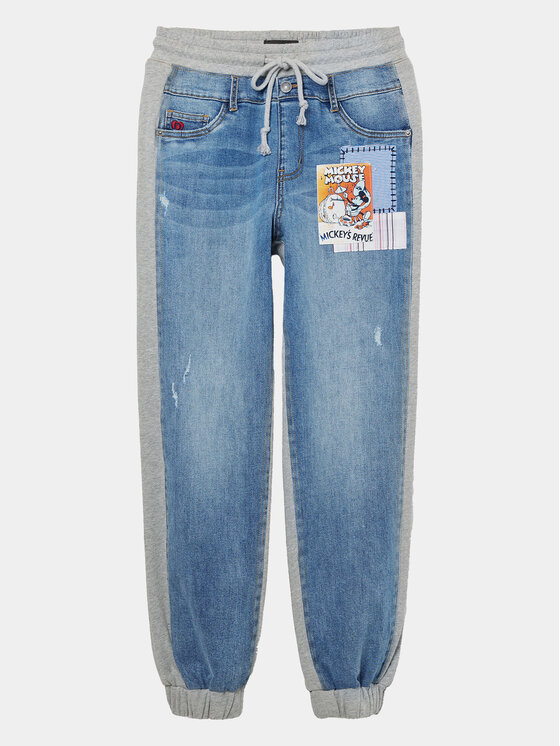 Desigual Desigual Jogging hlače MICKEY 24SWDD68 Modra Regular Fit