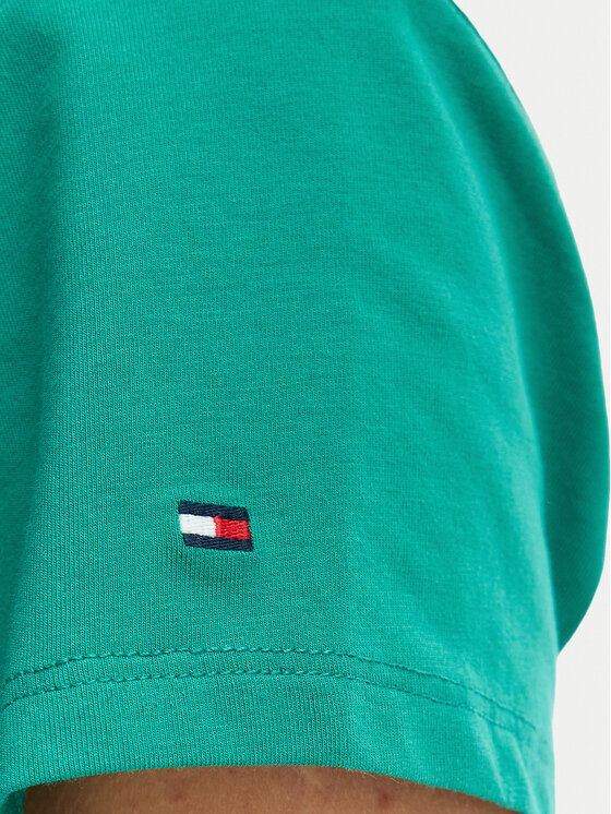Tommy Hilfiger Tommy Hilfiger T-shirt WW0WW48710 Verde Slim Fit