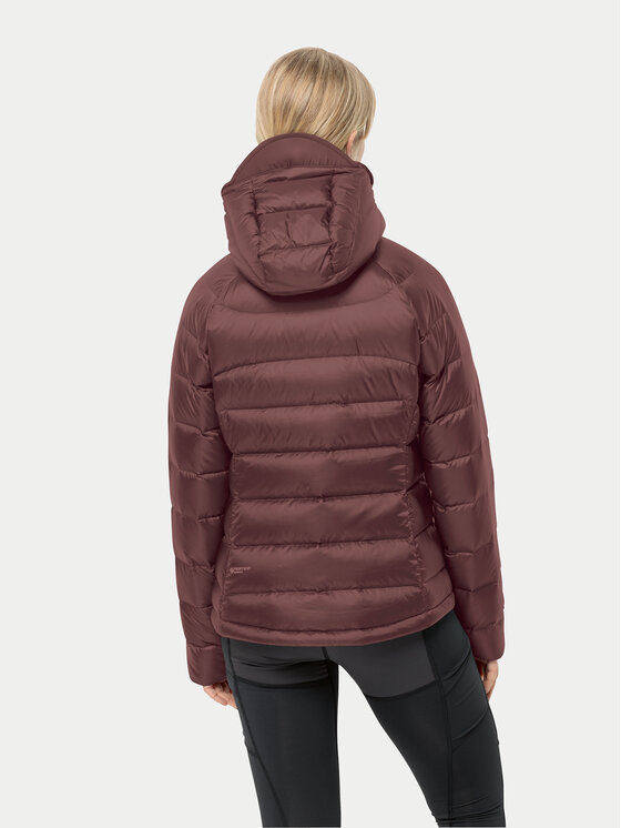 Jack Wolfskin Jack Wolfskin Pernata jakna Nebelhorn Down Hoody 1207091 Tamnocrvena Regular Fit