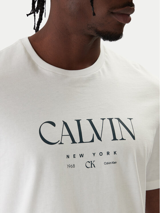 Calvin Klein Calvin Klein Póló LV04RE807G Fehér Regular Fit