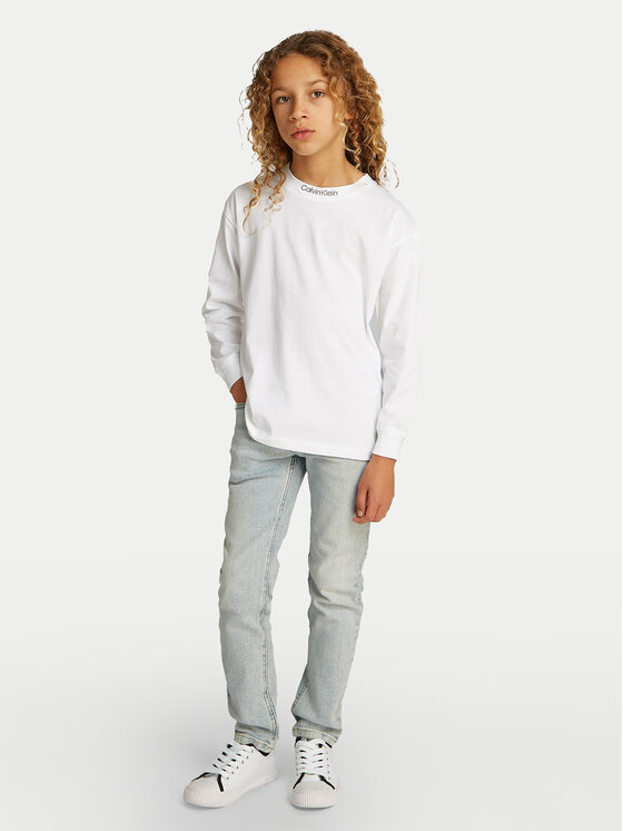Calvin Klein Jeans Calvin Klein Jeans Блузка Embro IB0IB02354 Білий Regular Fit