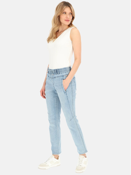 Red Button Red Button Spodnie damskie Tessy Niebieski Relaxed Fit
