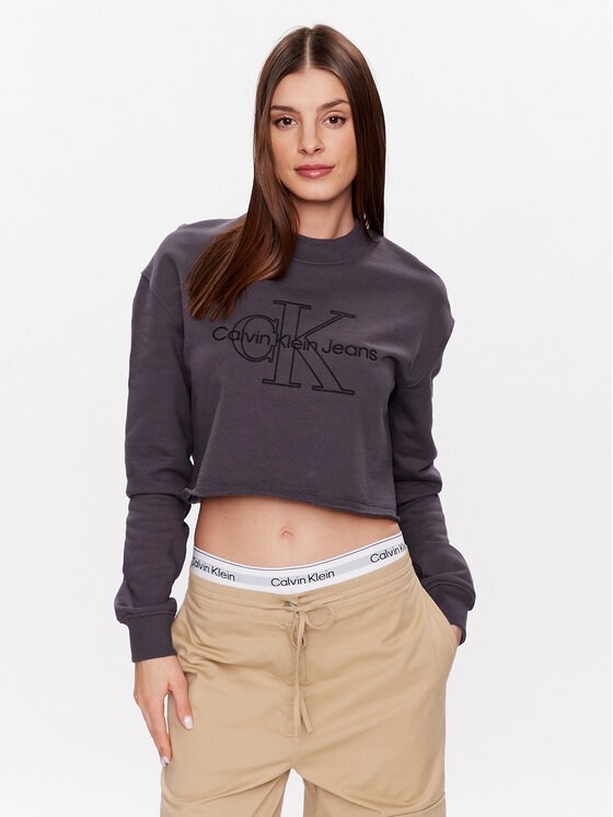 Calvin Klein Jeans Calvin Klein Jeans Μπλούζα J20J220696 Γκρι Relaxed Fit