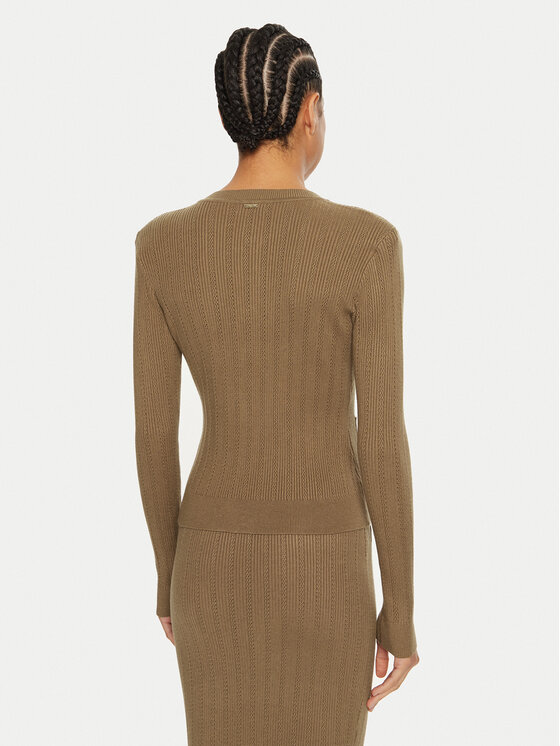 Fracomina Fracomina Strickjacke FR24WT8023K50401 Grün Regular Fit
