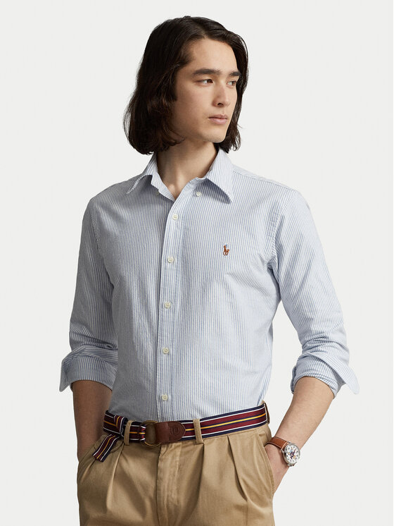 Polo Ralph Lauren Košulja 710792041004 Svijetloplava Custom Fit