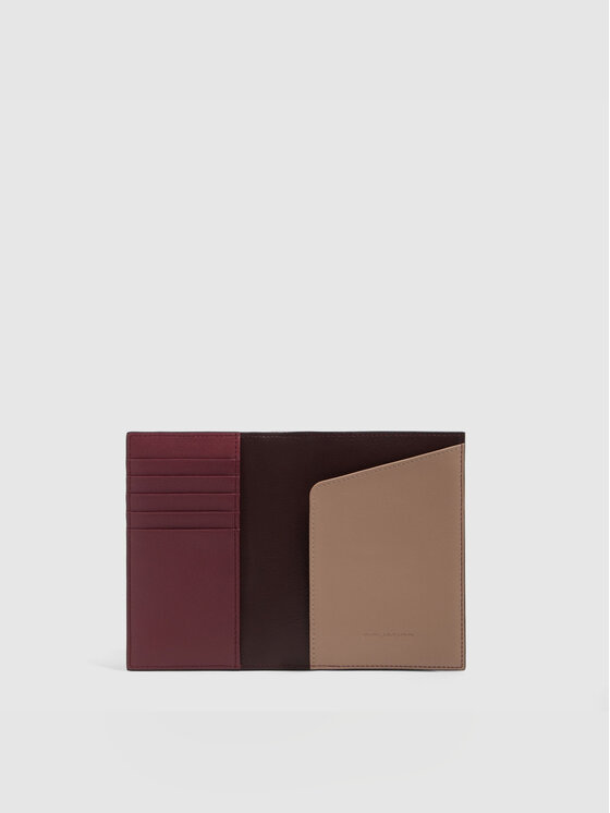 Piquadro Piquadro Etui na dokumenty 706 Bordowy