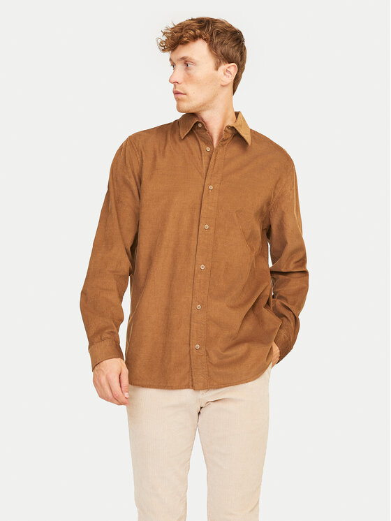 Jack&Jones Košeľa Cregent 12260725 Hnedá Comfort Fit