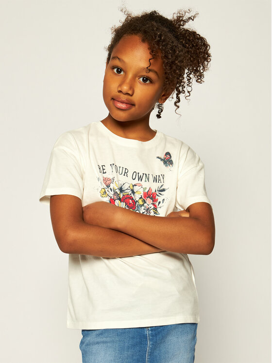 Pepe Jeans Pepe Jeans T-Shirt Celine PG502376 Λευκό Regular Fit