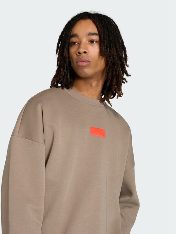 adidas adidas Longsleeve 164221 Brązowy Loose Fit