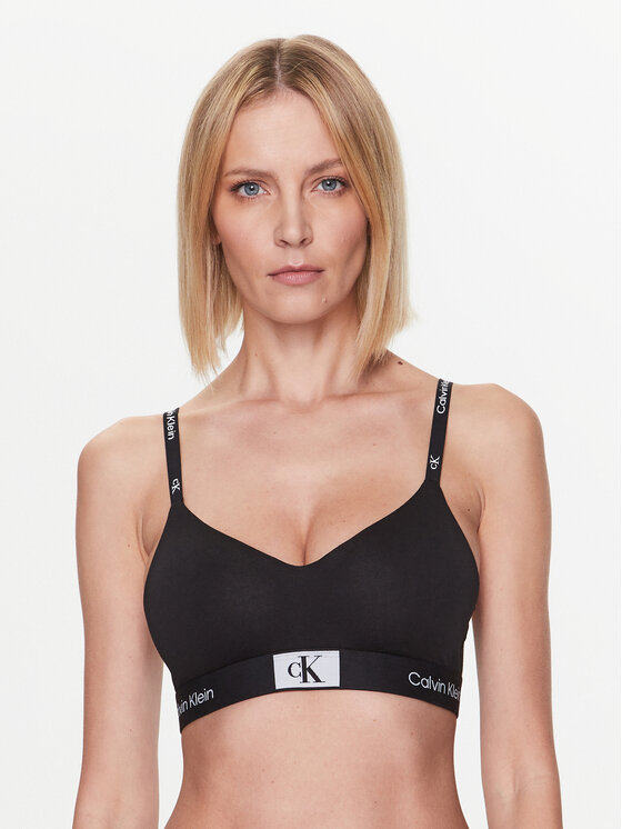 Calvin Klein Underwear Trikotni Nedrček Light Lined 000QF7218E Črna