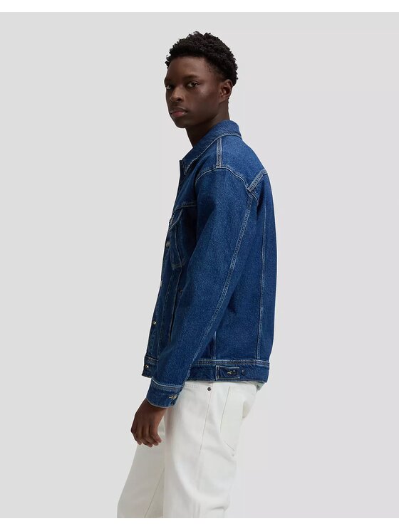 Lee Lee Kurtka jeansowa RELAXED RIDER JACKET Niebieski Regular Fit