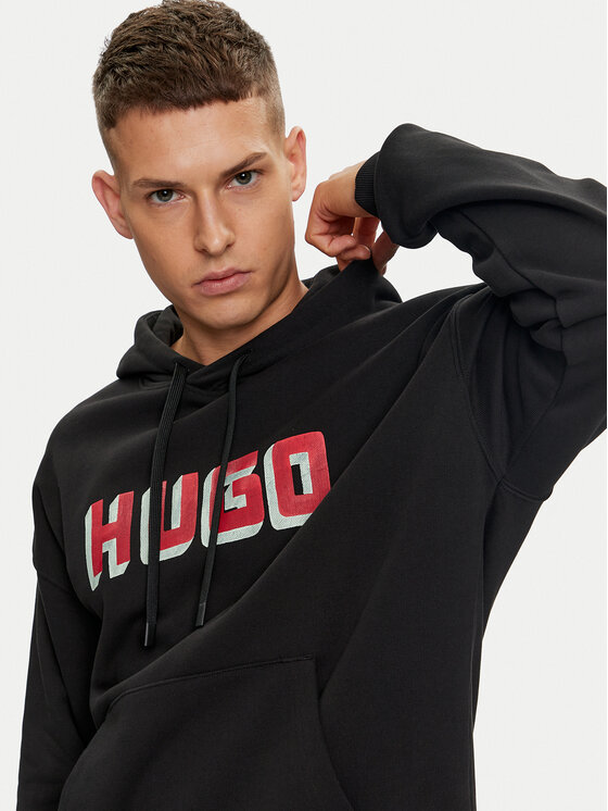 HUGO Hugo Mikina Diqerio 50516655 Černá Relaxed Fit
