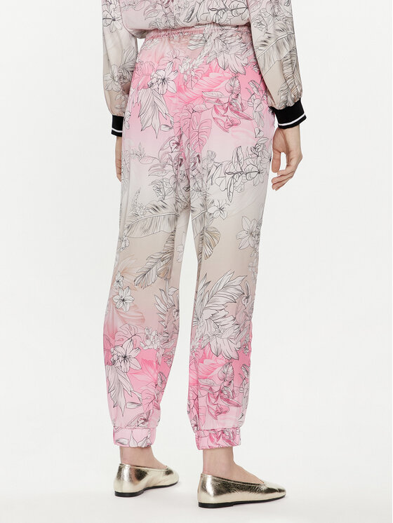 Liu Jo Liu Jo Riidest püksid TA4238 T3247 Roosa Relaxed Fit