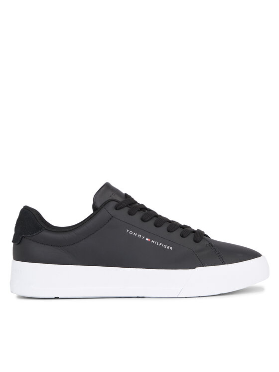 Tommy Hilfiger Tommy Hilfiger Αθλητικά Th Court Leather FM0FM04971 Μαύρο
