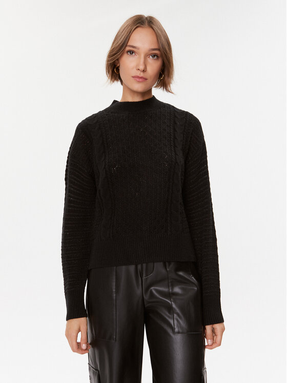 Guess Guess Пуловер W3BR37 Z2X40 Черен Regular Fit