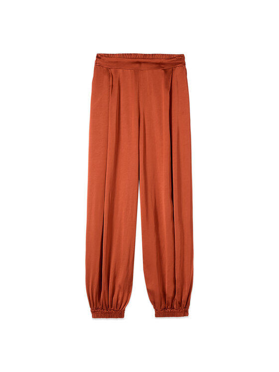 Oltre Oltre Pantaloni di tessuto P001J002649N022 Arancione Boy Fit