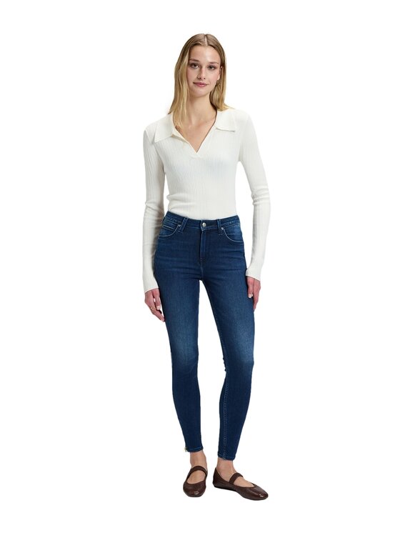 Lee Lee Jeansy 112385840 Niebieski Skinny Fit