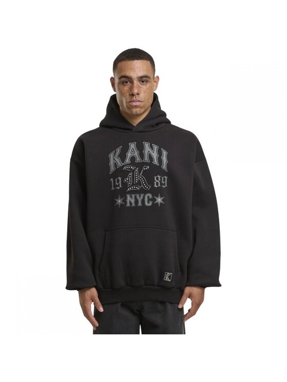 Karl Kani Karl Kani Felpa WESTERN OS HOODIE Nero Regular Fit