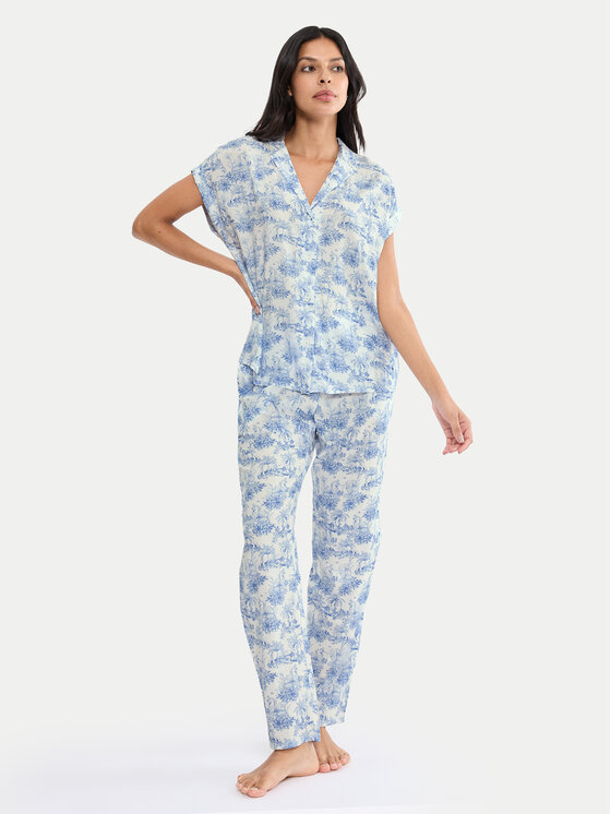 Triumph Triumph Pidžama Boyfriend 10222611 Zils Relaxed Fit