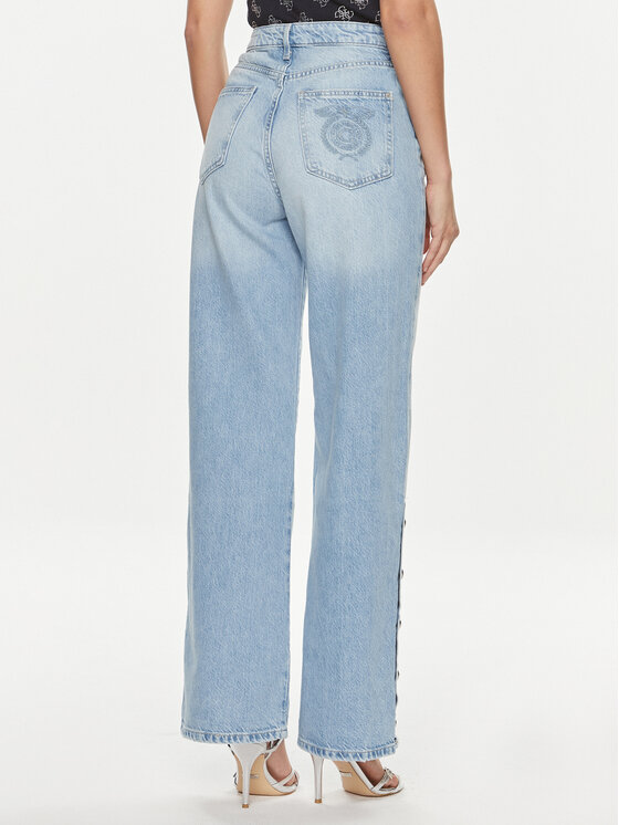 Guess Guess Τζιν W4GA98 D5BO0 Μπλε Palazzo Fit