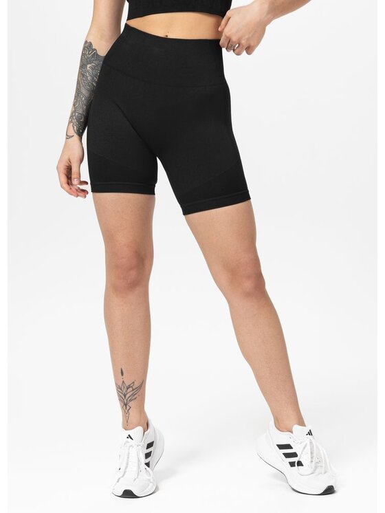 PITBULL PITBULL Szorty sportowe Spodenki kompresyjne damskie COLUMBIA XL Czarny Regular Fit