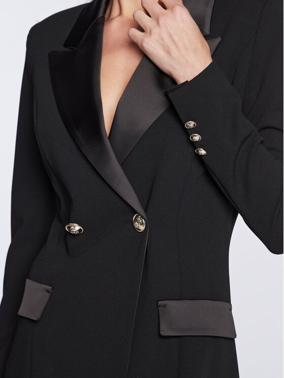 Imperial Imperial Kokteilinė suknelė ACKFEAW Juoda Slim Fit