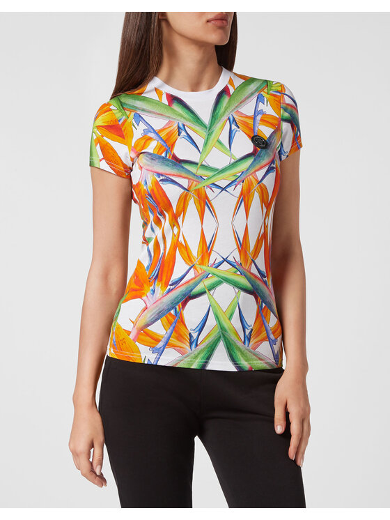 Plein Sport Plein Sport T-Shirt 2225 Biały Regular Fit