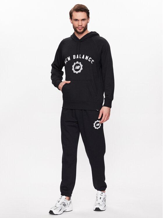 New Balance New Balance Felpa Dukserica Sport Seasonal French Terry MT31901 Nero Relaxed Fit